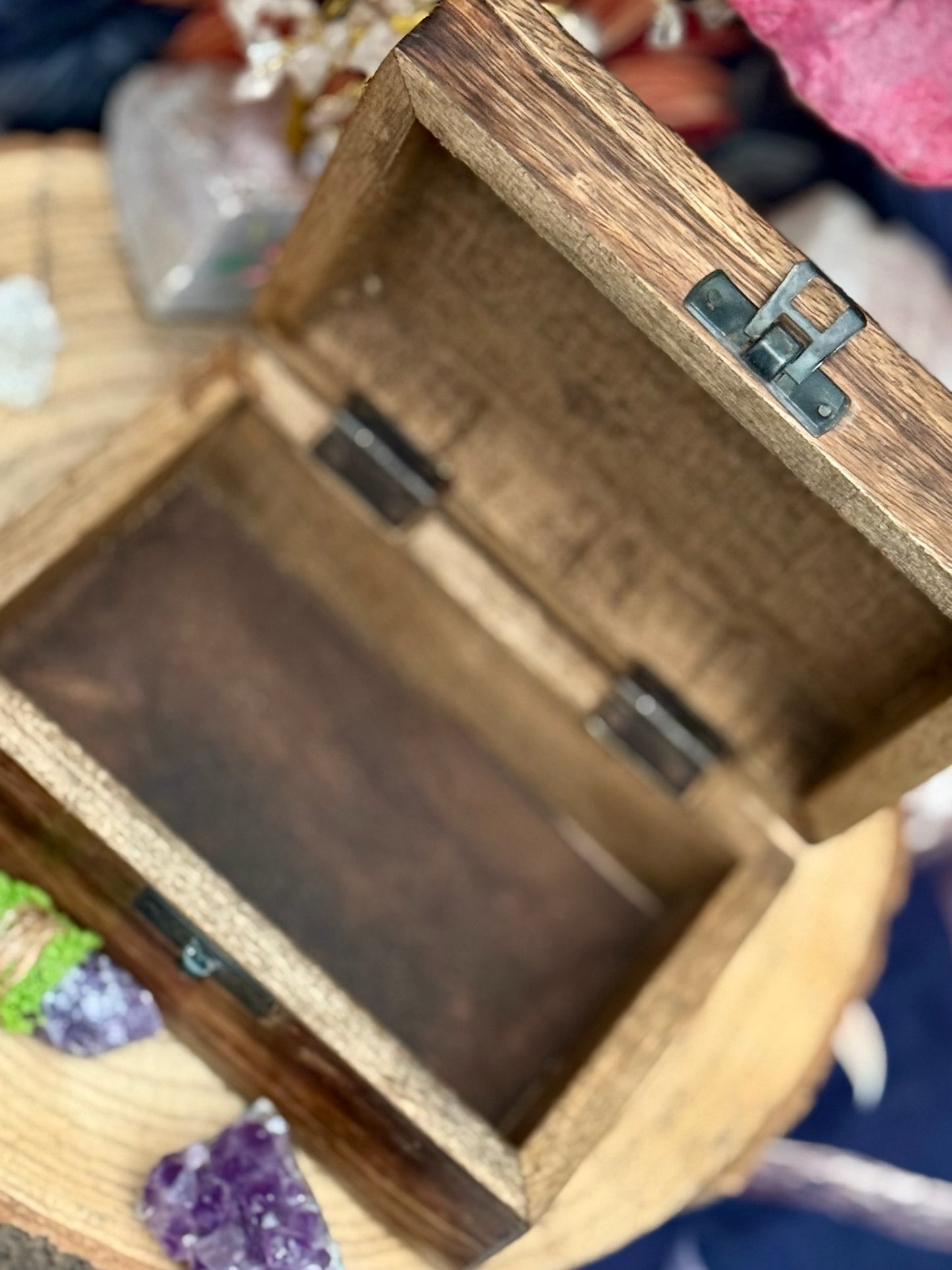 🌙 Caja de Madera para Tarot, Cristales y Objetos Espirituales // Cosmic Babe