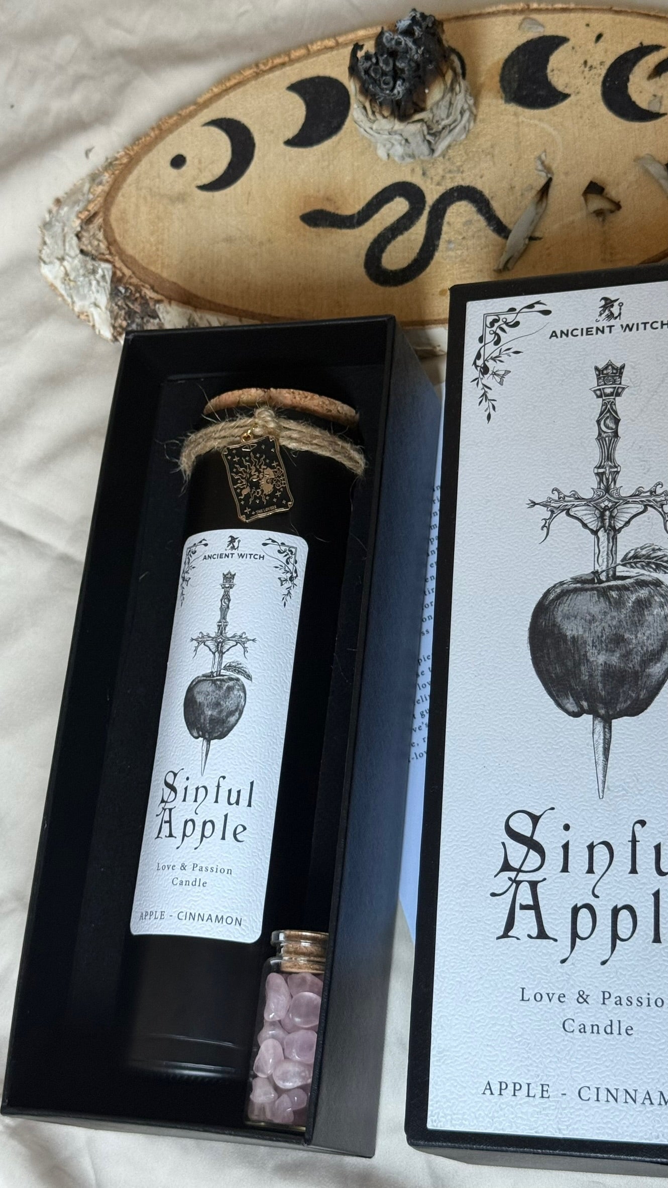 🕯️ Vela Purificadora - 🍎Ritual de Amor y Pasión - Manzana Pecaminosa