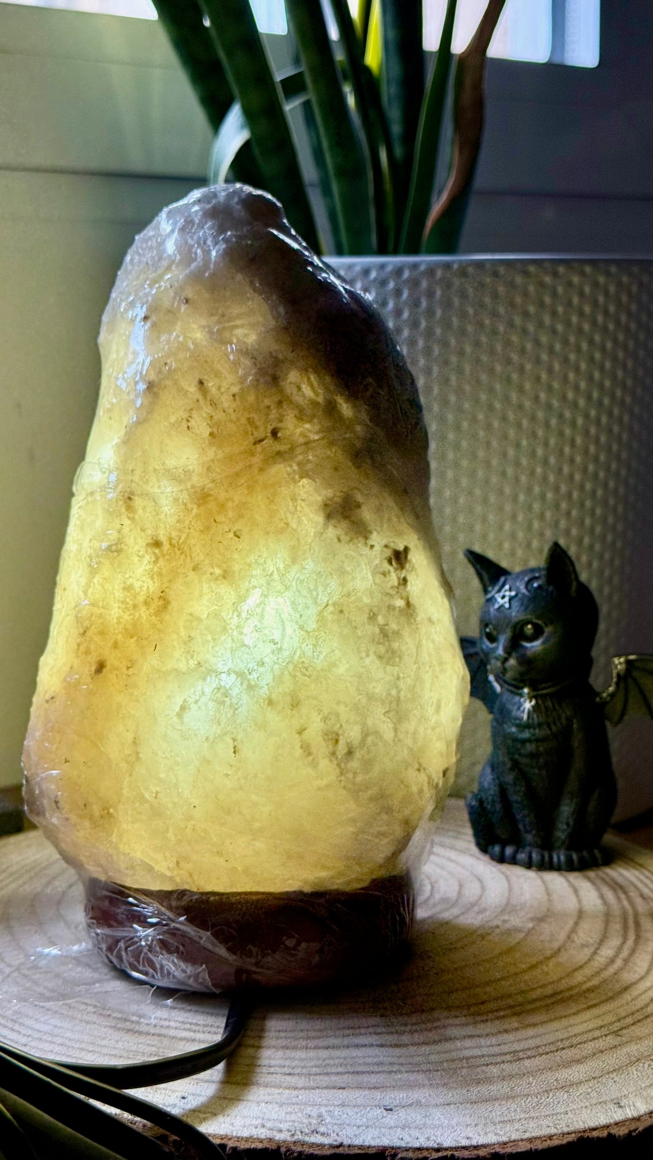 🪔 Lámpara de Sal Gris de Himalaya (Pakistán) - 3/5 Kg