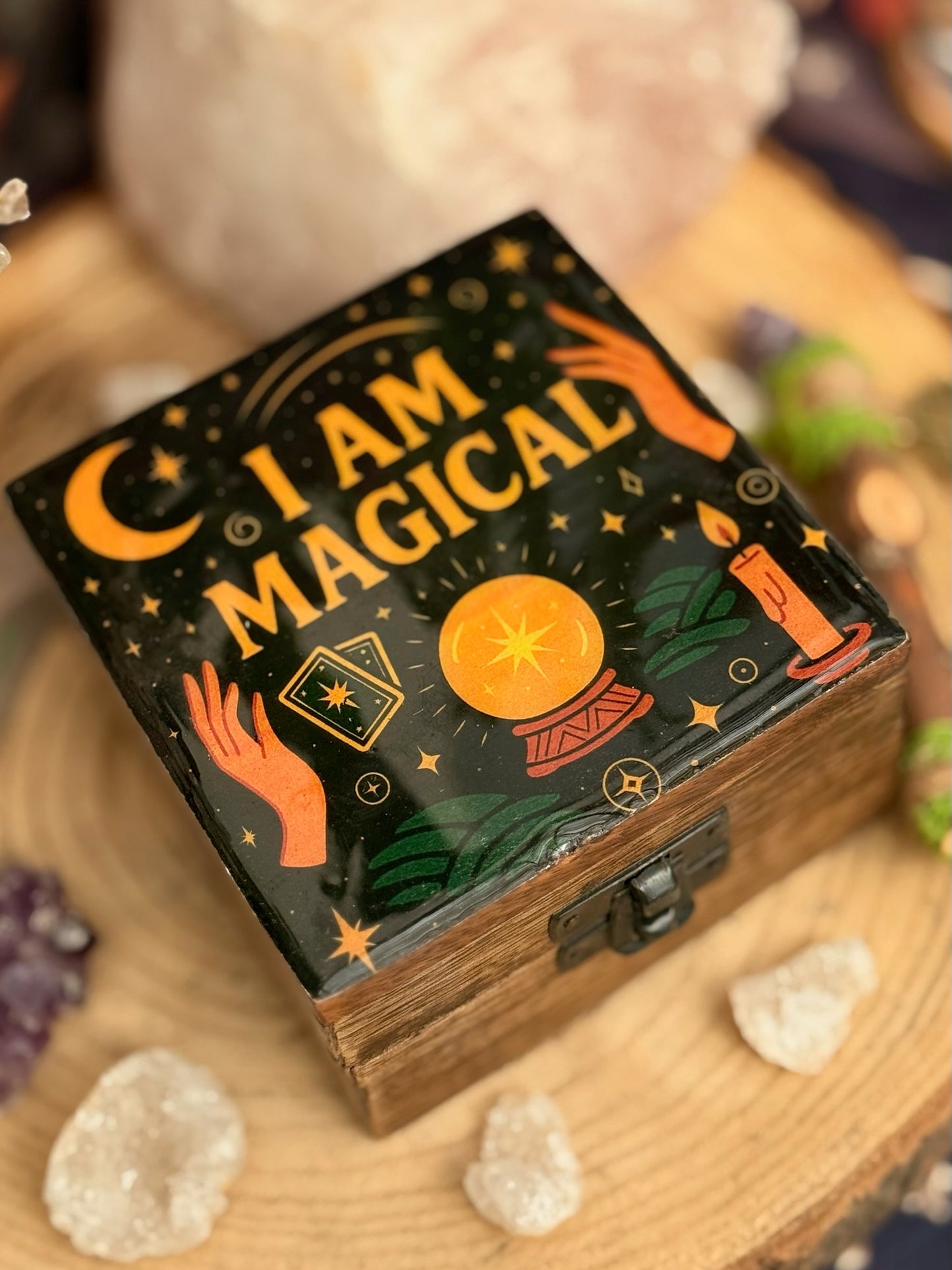 Caja de Madera Esmaltada // Soy Mágico