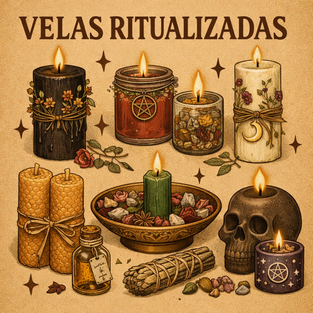 🕯️ Velas e Inciensos Ritualizados