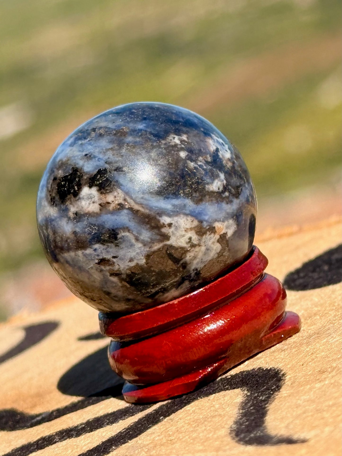 💙 Esfera de Lapislázuli Natural // Piedra de la Sabiduría y la Intuición