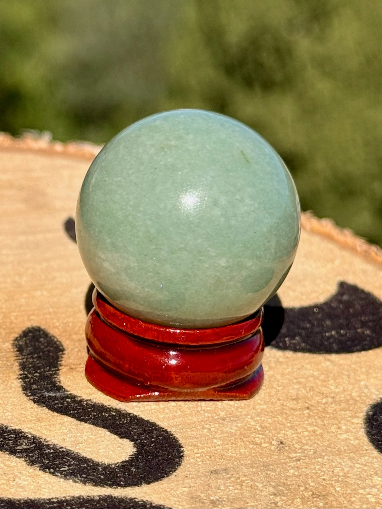 💚 Esfera de Aventurina Natural // Piedra de la Prosperidad y la Suerte