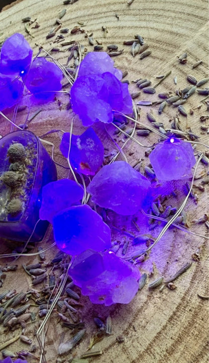Luces Led Encantadas // Mineral de Amatista