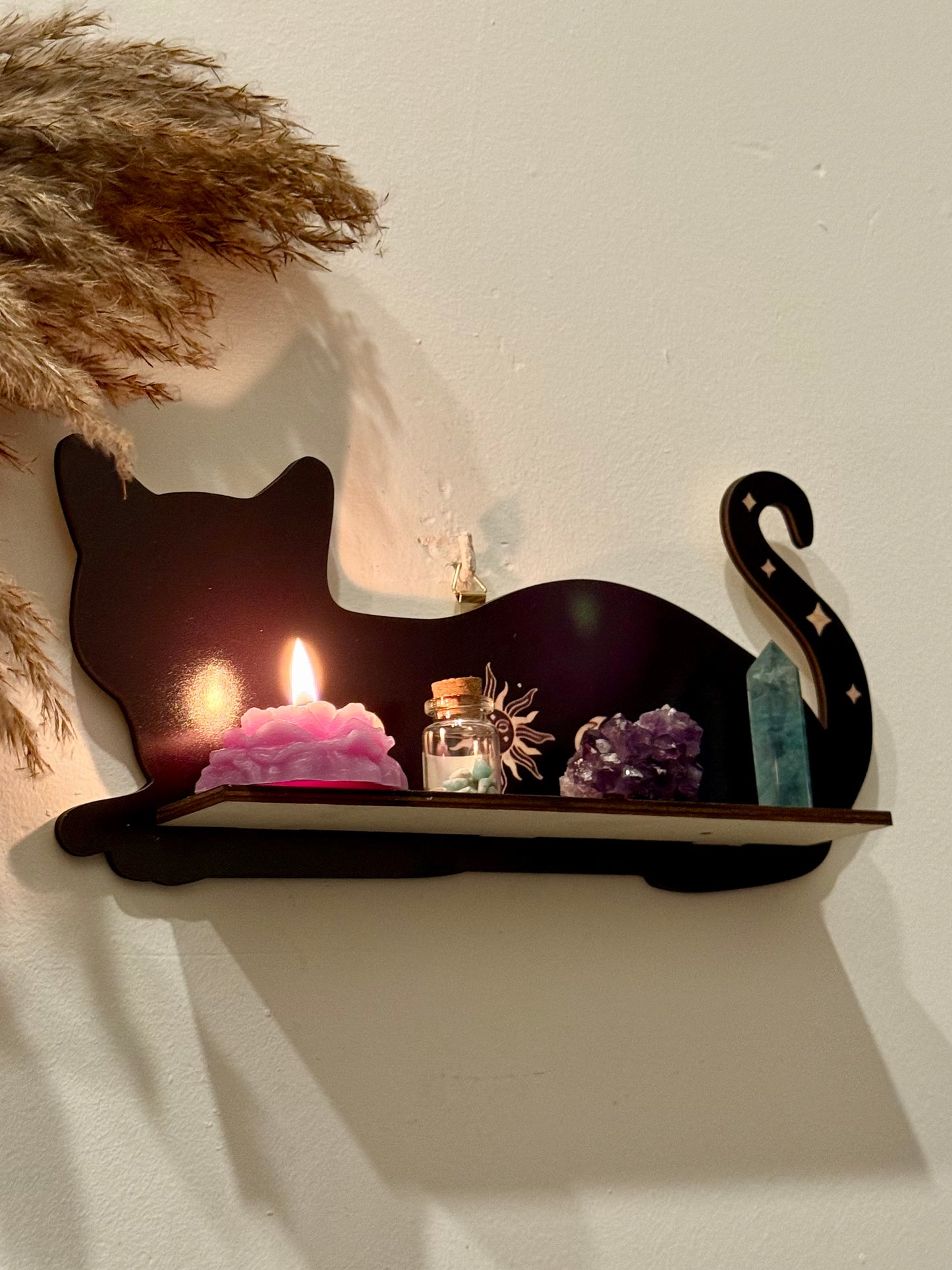 Estante Esotérico - Gato Negro Tumbado