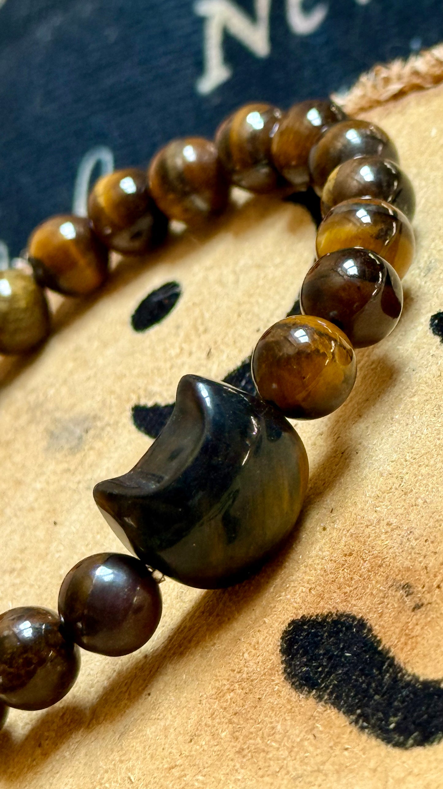Pulsera Esotérica- Mineral de Ojo de Tigre