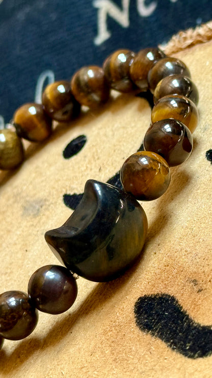 Pulsera Esotérica- Mineral de Ojo de Tigre