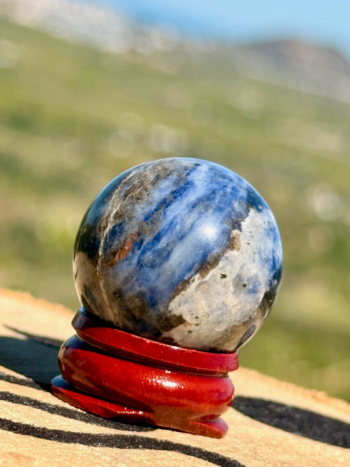 💙 Esfera de Lapislázuli Natural // Piedra de la Sabiduría y la Intuición