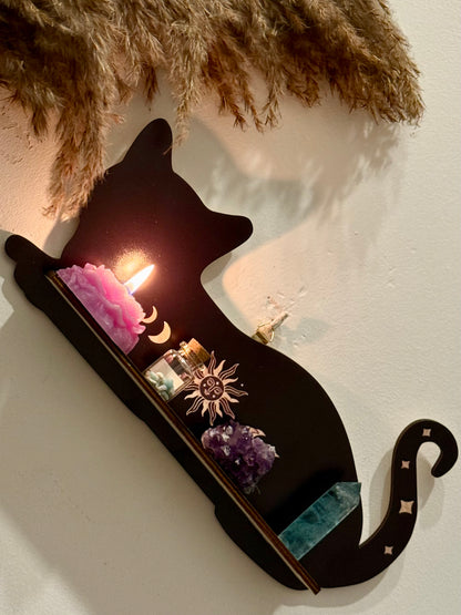 Estante Esotérico - Gato Negro Tumbado