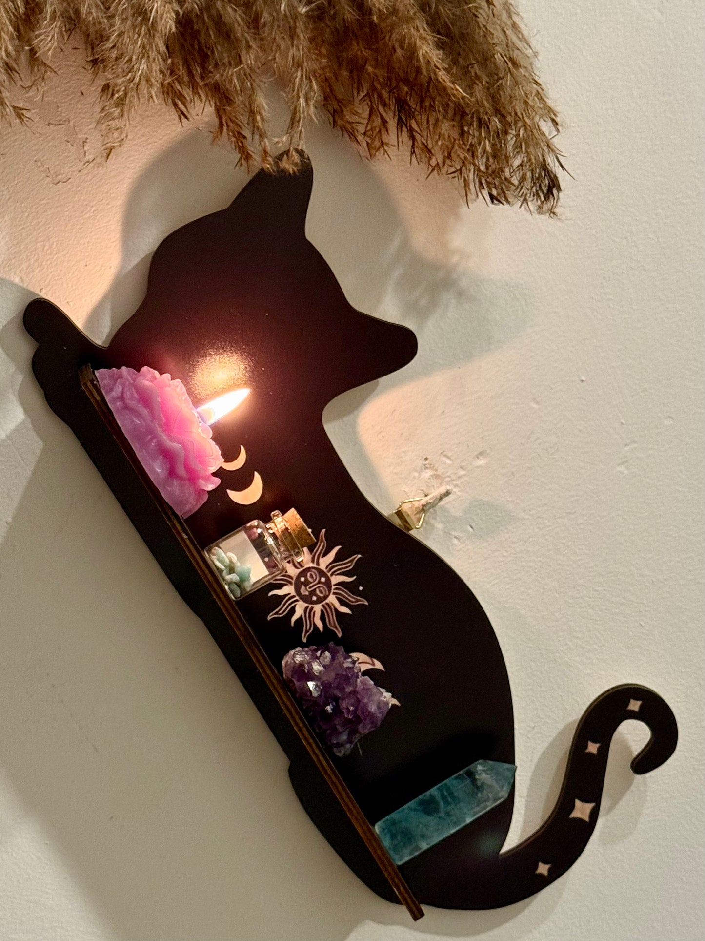 Estante Esotérico - Gato Negro Tumbado