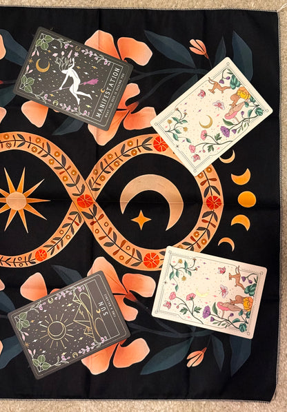 Mantel Tarot // Serpiente Sagrada Infinito  // Tapete Oráculo