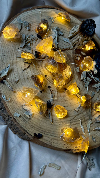 Luces Led Encantadas // Mineral de Citrino