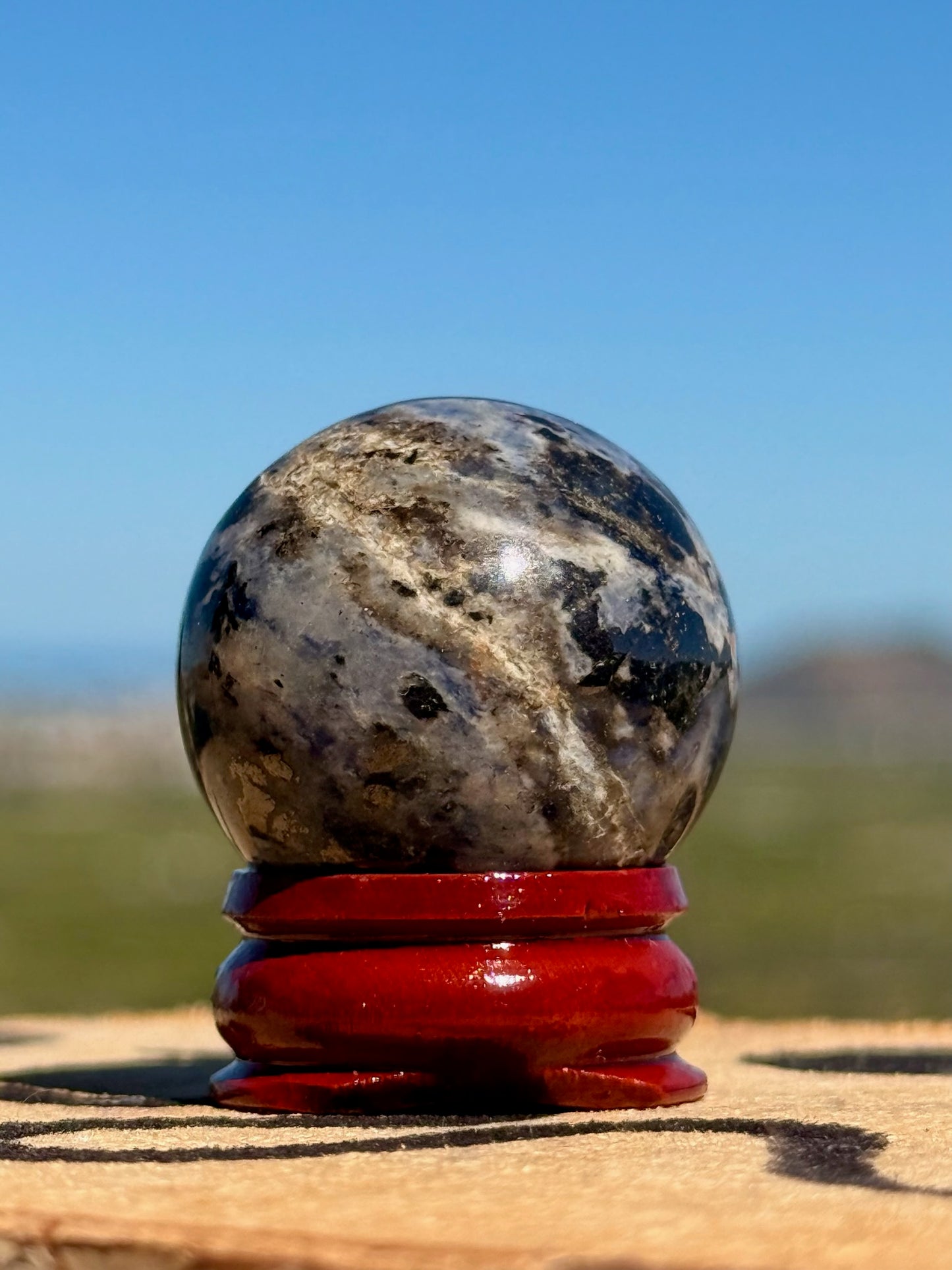 💙 Esfera de Lapislázuli Natural // Piedra de la Sabiduría y la Intuición
