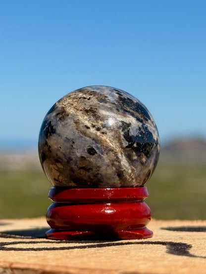 💙 Esfera de Lapislázuli Natural // Piedra de la Sabiduría y la Intuición