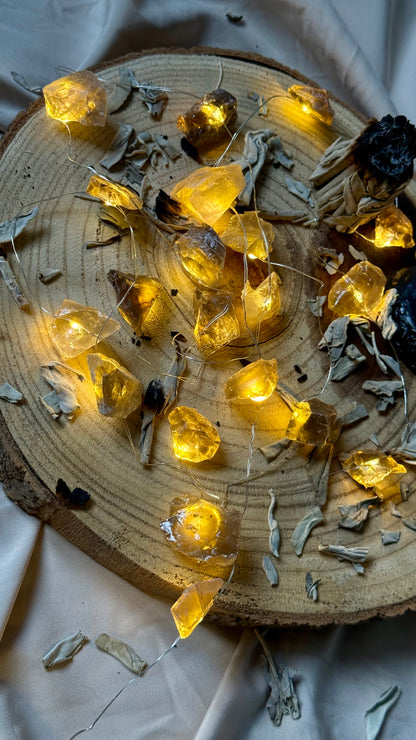 Luces Led Encantadas // Mineral de Citrino