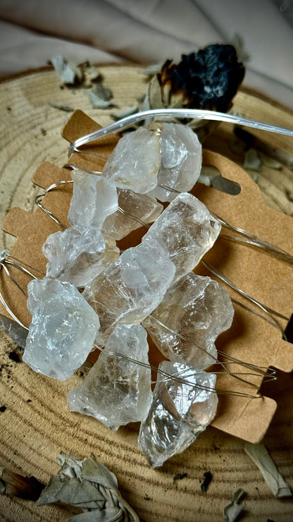 Luces Led Encantadas // Mineral de Cuarzo Blanco