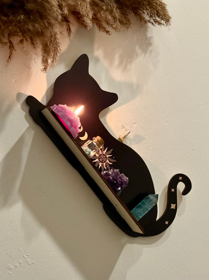 Estante Esotérico - Gato Negro Tumbado
