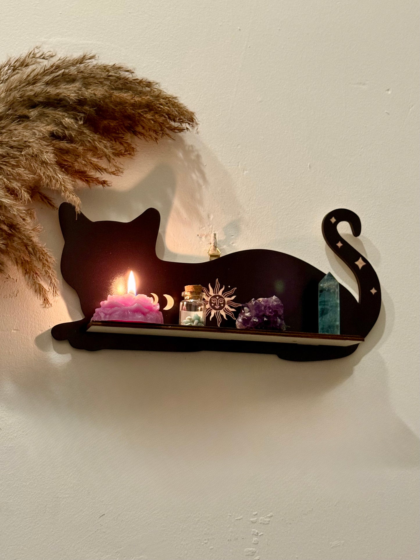 Estante Esotérico - Gato Negro Tumbado