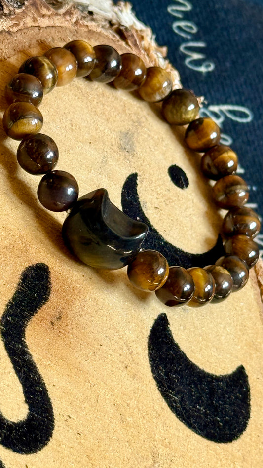 Pulsera Esotérica- Mineral de Ojo de Tigre