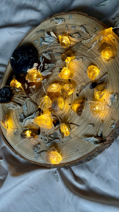 Luces Led Encantadas // Mineral de Citrino