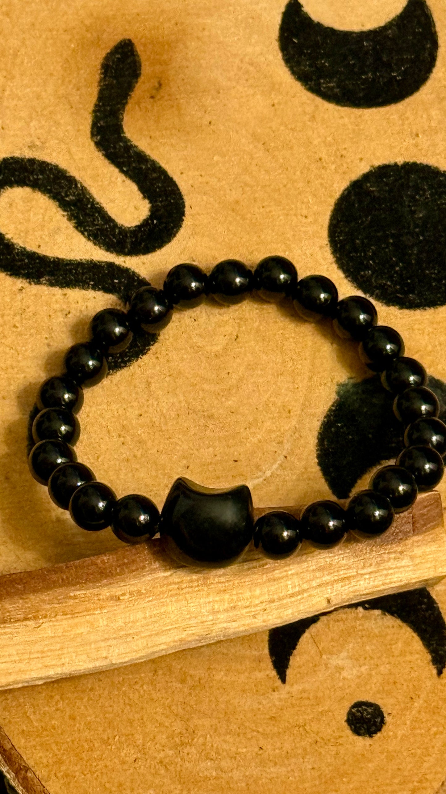 Pulsera Esotérica - Mineral de Obsidiana