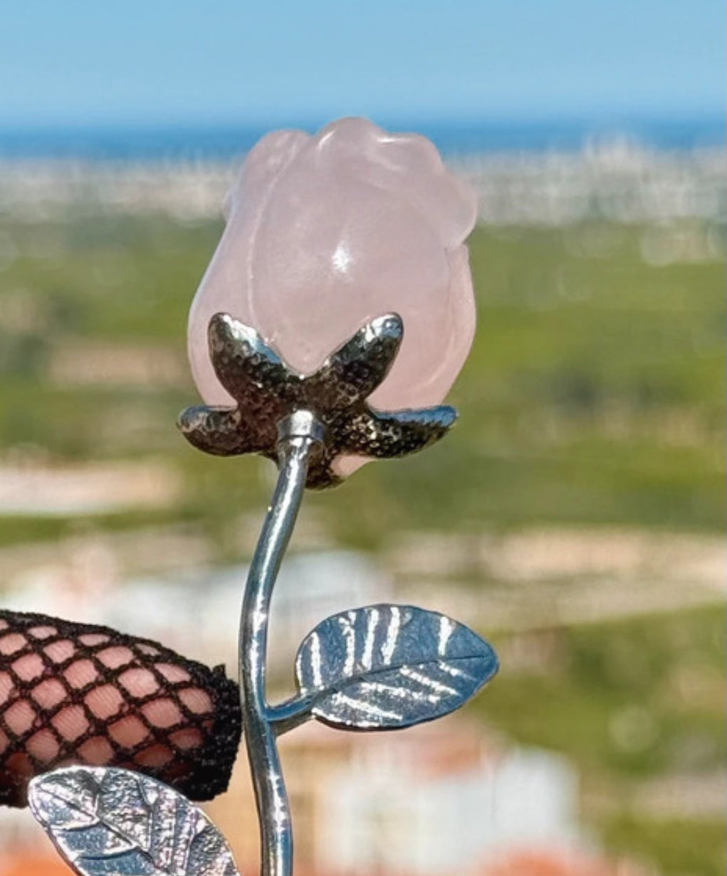 La Rosa del Amor - Cuarzo Rosa - Mineral Natural