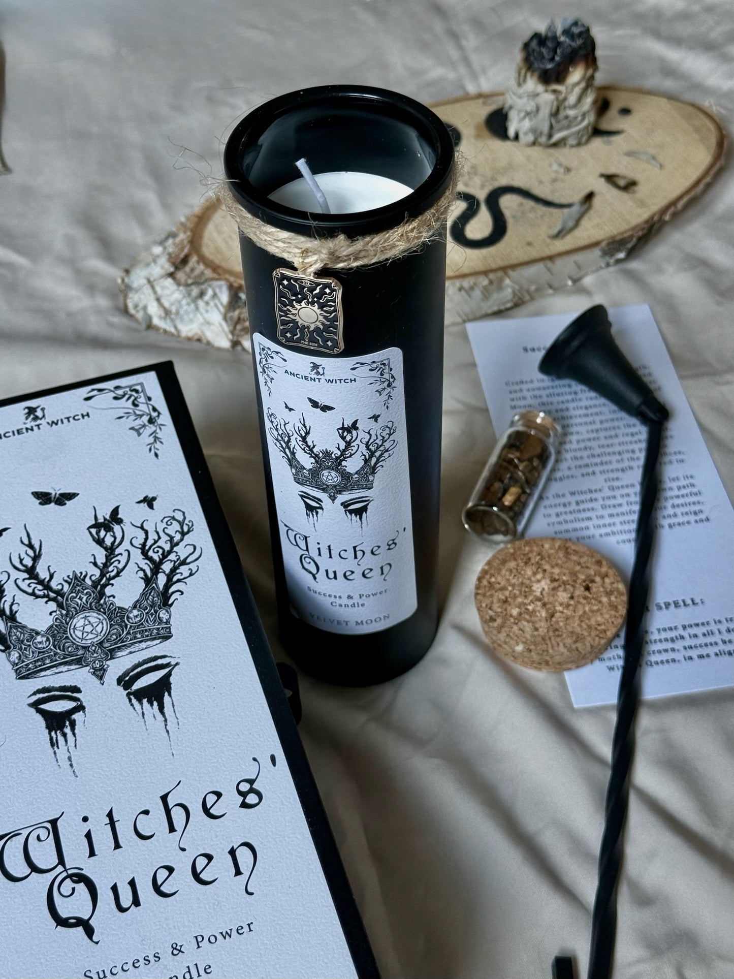 🕯️ Vela Purificadora - 🧙🏼‍♀️Ritual Éxito y Poder - Reina de las Brujas