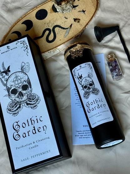 🕯️ Vela Purificadora - ☠️ Ritual Manifestación - Jardín Gótico