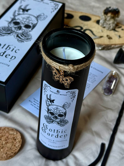🕯️ Vela Purificadora - ☠️ Ritual Manifestación - Jardín Gótico