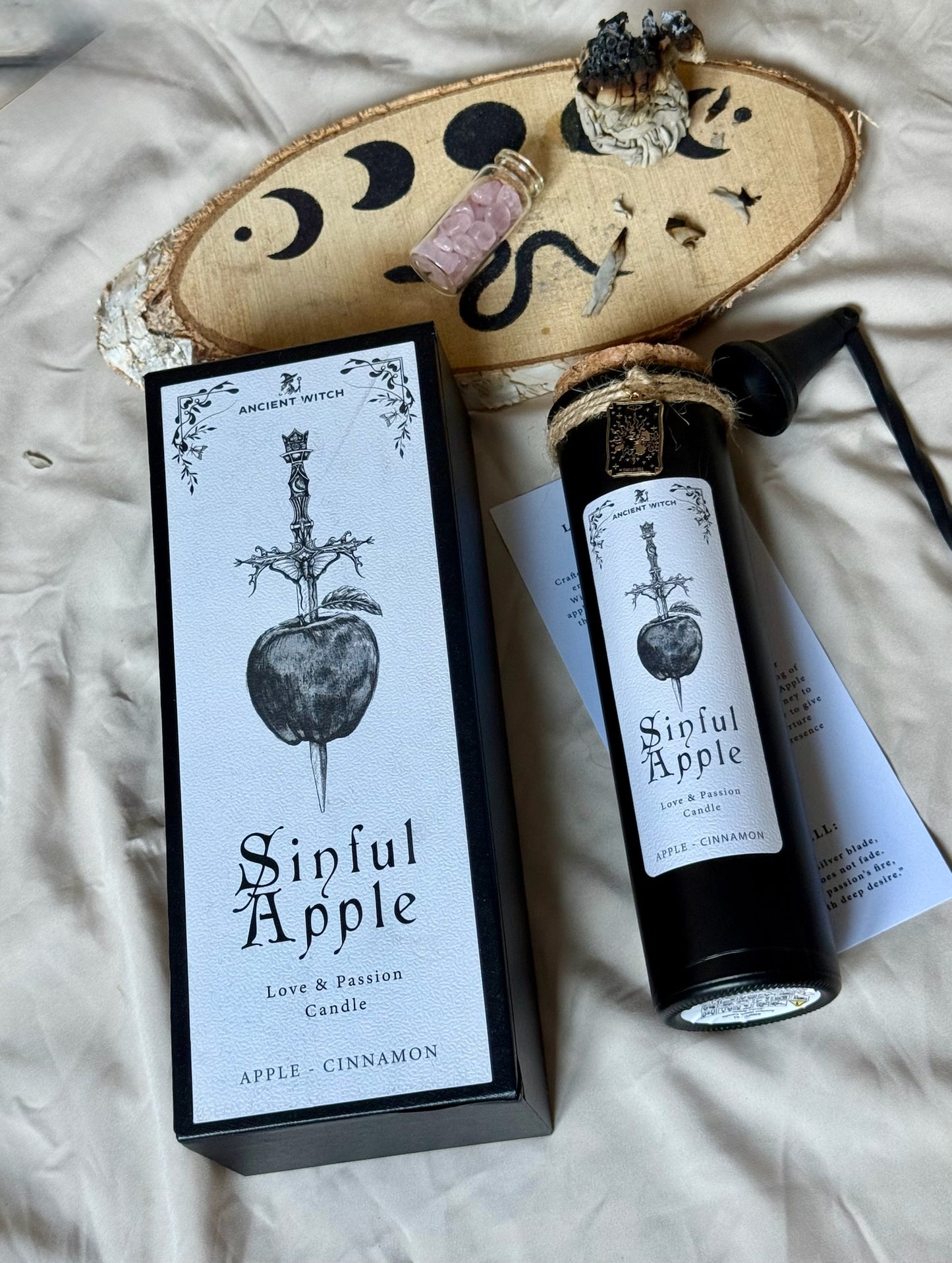 🕯️ Vela Purificadora - 🍎Ritual de Amor y Pasión - Manzana Pecaminosa
