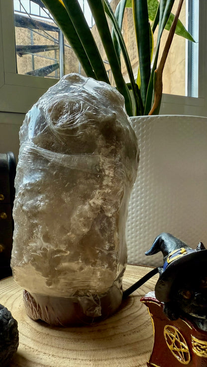 🪔 Lámpara de Sal Gris de Himalaya (Pakistán) - 3/5 Kg