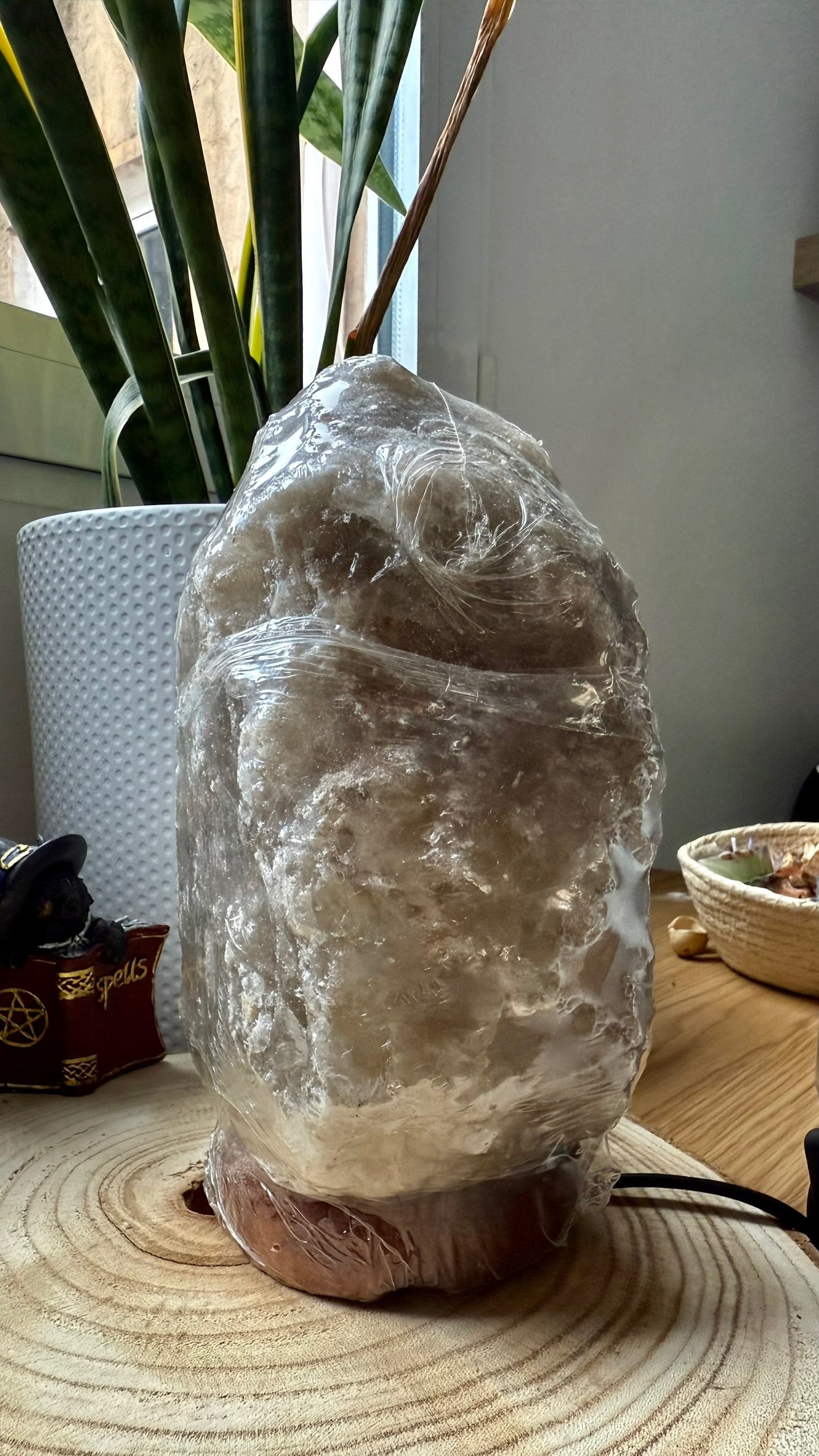 🪔 Lámpara de Sal Gris de Himalaya (Pakistán) - 3/5 Kg