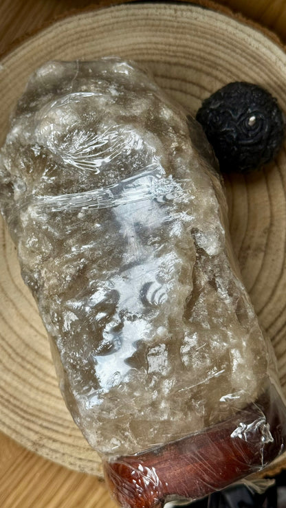 🪔 Lámpara de Sal Gris de Himalaya (Pakistán) - 3/5 Kg