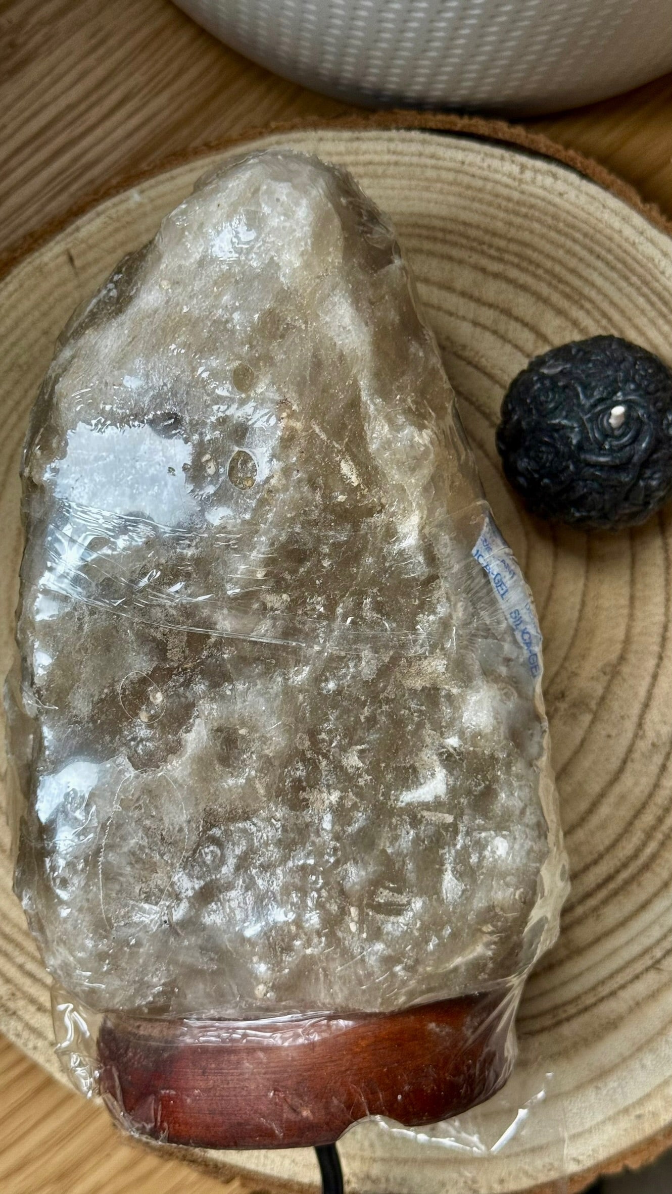 🪔 Lámpara de Sal Gris de Himalaya (Pakistán) - 3/5 Kg