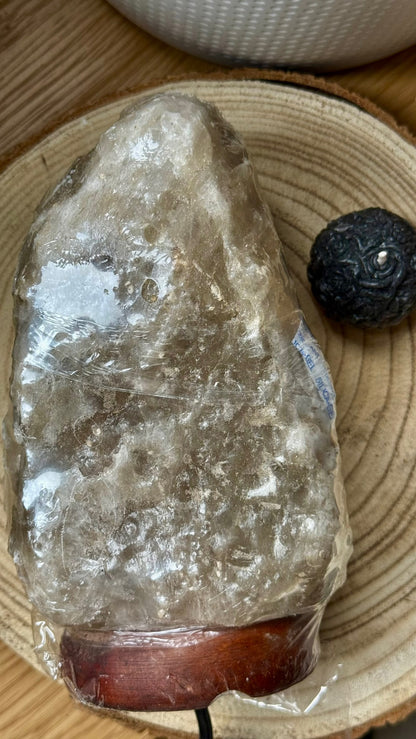 🪔 Lámpara de Sal Gris de Himalaya (Pakistán) - 3/5 Kg