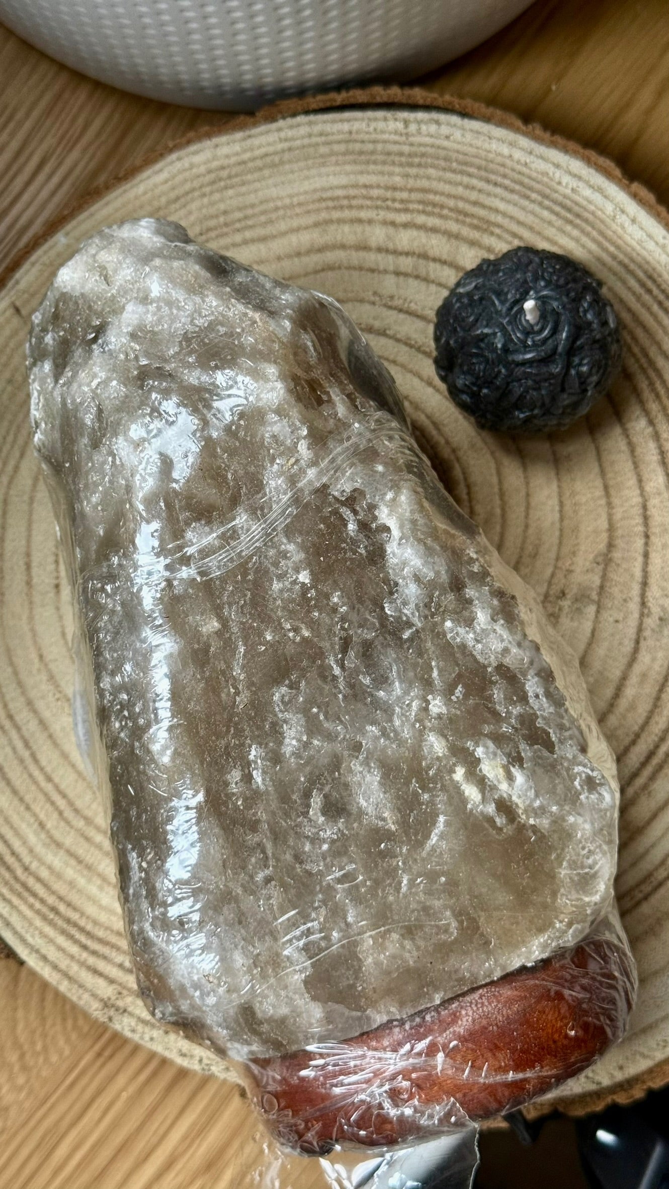 🪔 Lámpara de Sal Gris de Himalaya (Pakistán) - 3/5 Kg