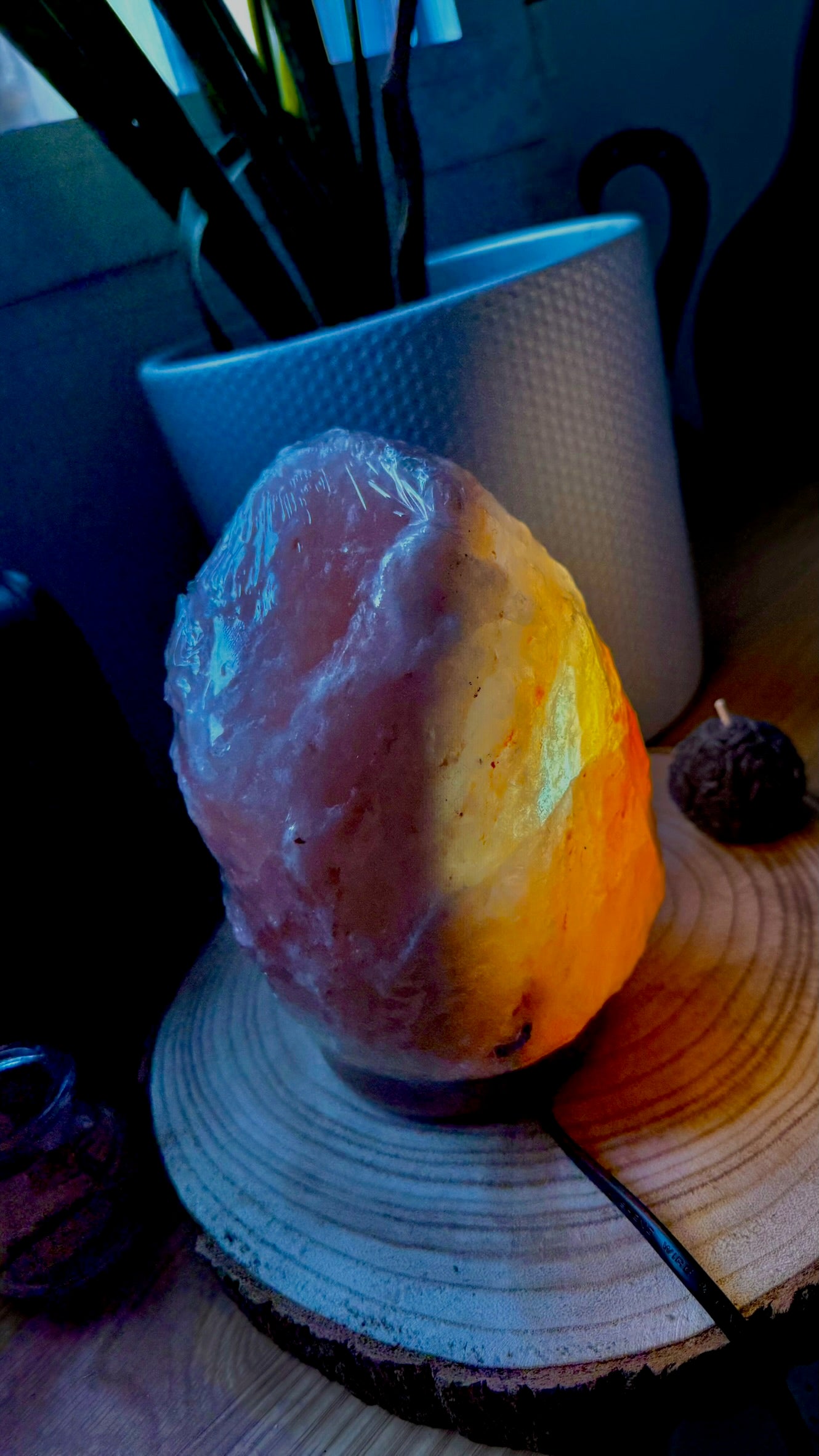 🪔 Lámpara de Sal Rosa de Himalaya (Pakistán) - 2/3 Kg