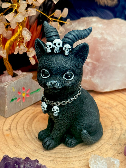 Figura esotérica - Gato Negro - Cuernos de Cabra