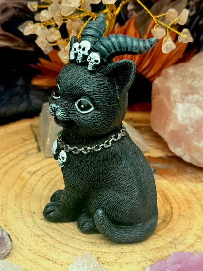 Figura esotérica - Gato Negro - Cuernos de Cabra