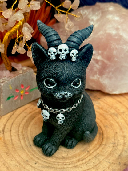 Figura esotérica - Gato Negro - Cuernos de Cabra