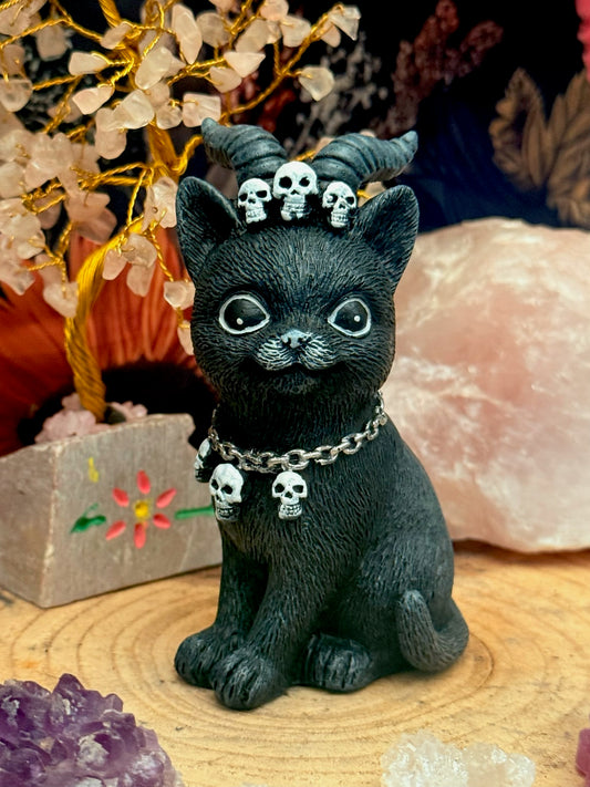 Figura esotérica - Gato Negro - Cuernos de Cabra