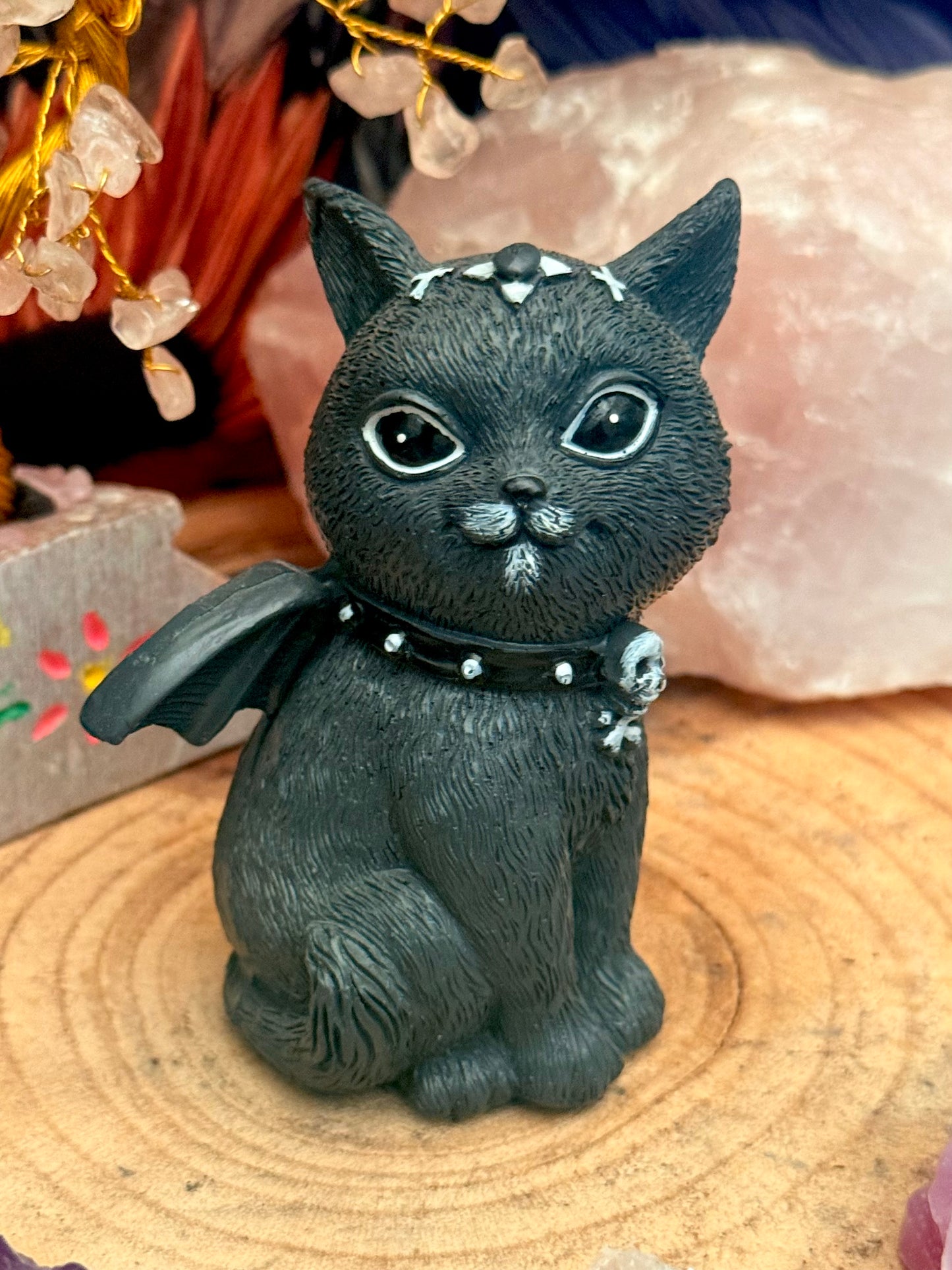 Figura esotérica - Gato Negro con Perilla
