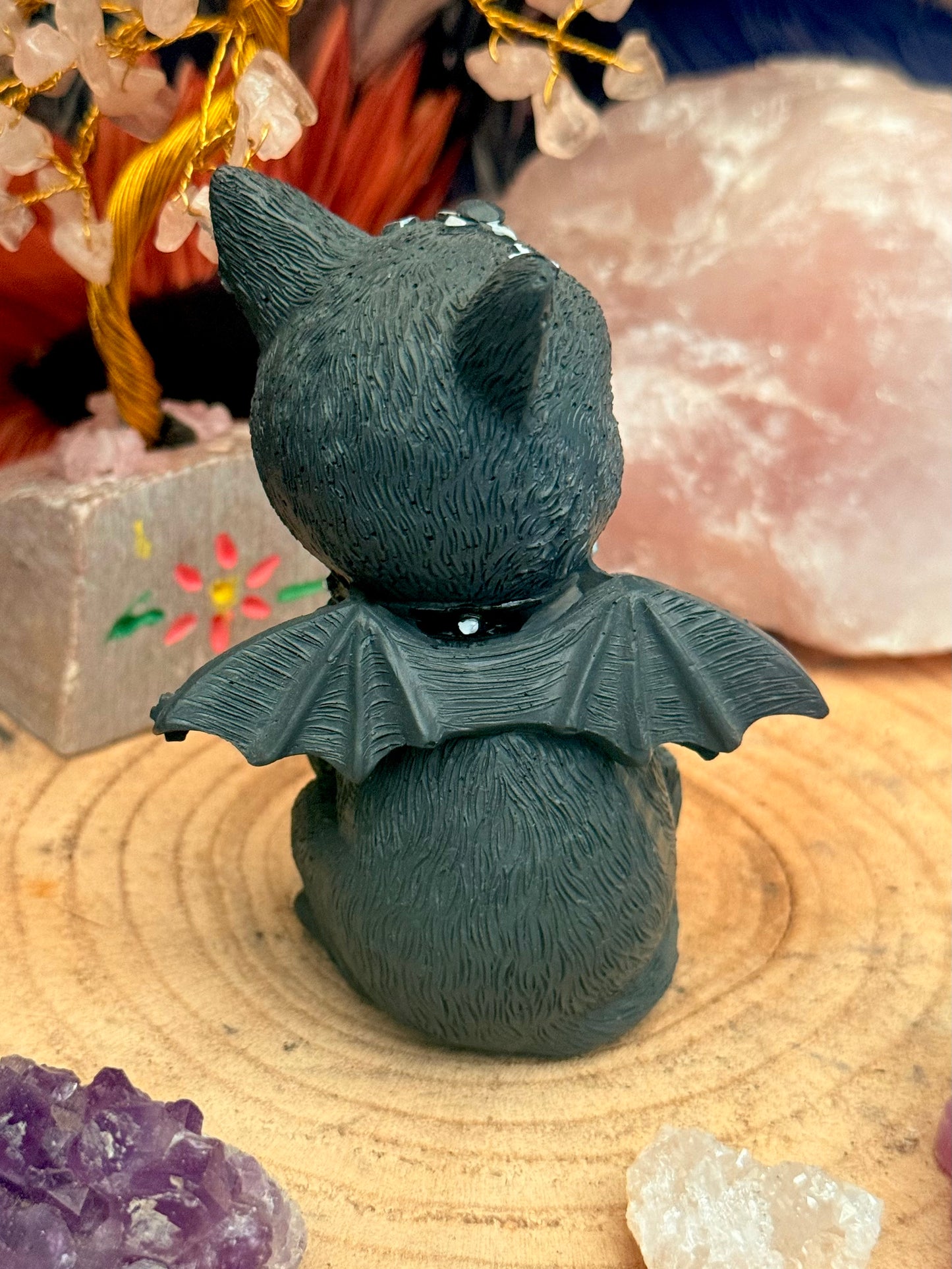 Figura esotérica - Gato Negro con Perilla