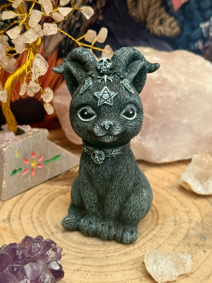 Figura esotérica - Gato Negro - Cuernos de Carnero