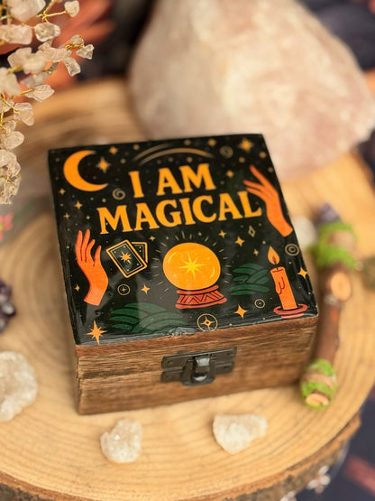Caja de Madera Esmaltada // Soy Mágico