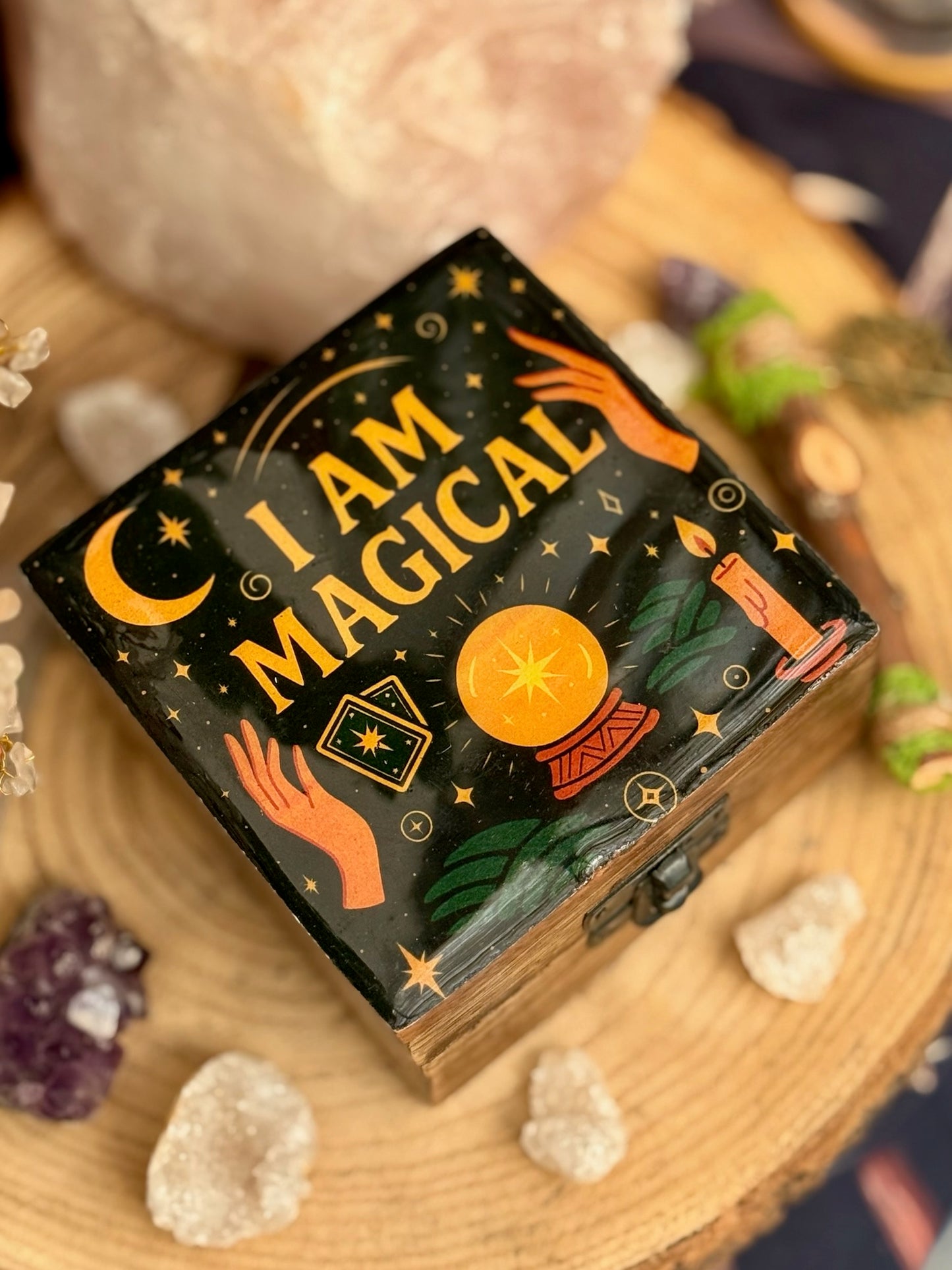 Caja de Madera Esmaltada // Soy Mágico