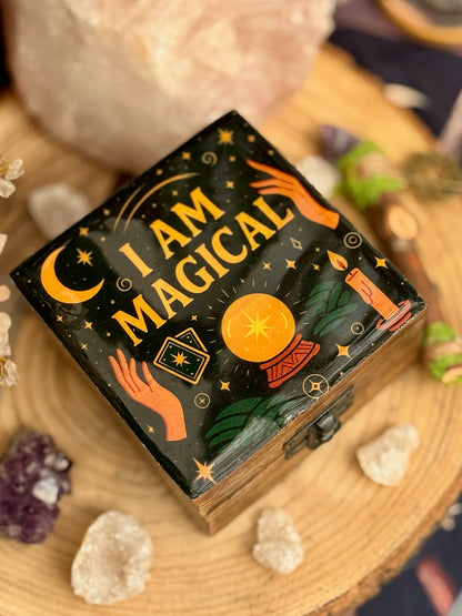 Caja de Madera Esmaltada // Soy Mágico