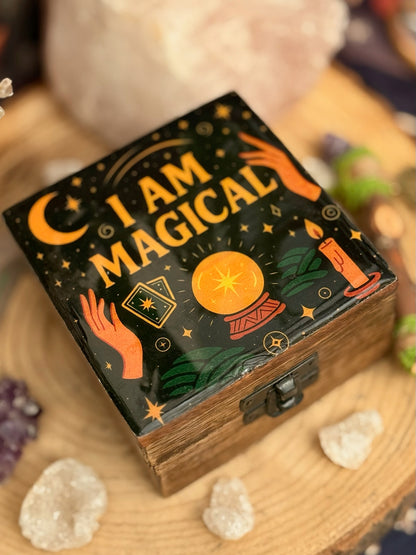 Caja de Madera Esmaltada // Soy Mágico